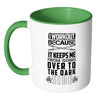 Funny Gym Weightlifting Mug I Workout Because White 11oz Accent Coffee Mugs