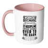 Funny Gym Weightlifting Mug I Workout Because White 11oz Accent Coffee Mugs