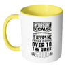 Funny Gym Weightlifting Mug I Workout Because White 11oz Accent Coffee Mugs