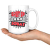 Funny Gym Weightlifting Mug Shut Up And Squat 15oz White Coffee Mugs