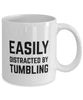 Funny Gymnastics Mug Easily Distracted By Tumbling Coffee Mug 11oz White