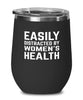 Funny Gynecologist Wine Tumbler Easily Distracted By Women's Health Stemless Wine Glass 12oz Stainless Steel