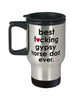 Funny Gypsy Horse Travel Mug B3st F-cking Gypsy Horse Dad Ever 14oz Stainless Steel