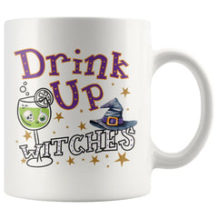 Funny Halloween Mug Drink Up Witches 11oz White Coffee Mugs