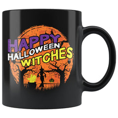 Funny Halloween Mug Happy Halloween Witches 11oz Black Coffee Mugs