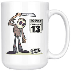 Funny Halloween Mug Is It Friday The 13th Yet 15oz White Coffee Mugs