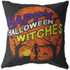 Funny Halloween Pillows Happy Halloween Witches