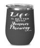 Funny Hammer Throwing Wine Glass Life Is Better With Hammer Throwing 12oz Stainless Steel Black