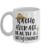 Funny Health and Safety Engineer Mug Nacho Average Health and Safety Engineer Coffee Mug 11oz White