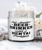 Funny Hentai Candle Just Another Beer Drinker With A Hentai Problem 9oz Vanilla Scented Candles Soy Wax