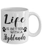 Funny Highlander Cat Mug Life Is Better With A Highlander Coffee Cup 11oz 15oz White