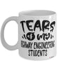 Funny Highway Engineering Professor Teacher Mug Tears Of My Highway Engineering Students Coffee Cup White