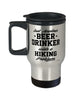 Funny Hiker Travel Mug Just Another Beer Drinker With A Hiking Problem 14oz Stainless Steel
