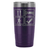 Funny Hiking Travel Mug Eat Sleep Hike 20oz Stainless Steel Tumbler