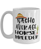 Funny Horse Breeder Mug Nacho Average Horse Breeder Coffee Cup 15oz White