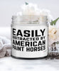 Funny Horse Candle Easily Distracted By American Paint Horses 9oz Vanilla Scented Candles Soy Wax