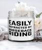 Funny Horse Easily Distracted By Horseback Riding 9oz Vanilla Scented Candles Soy Wax