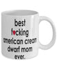 Funny Horse Mug B3st F-cking American Cream Draft Mom Ever Coffee Cup White