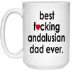 Funny Horse Mug B3st F-cking Andalusian Dad Ever Coffee Cup 15oz White 21504