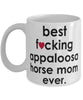 Funny Horse Mug B3st F-cking Appaloosa Horse Mom Ever Coffee Cup White