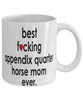 Funny Horse Mug B3st F-cking Appendix Quarter Horse Mom Ever Coffee Cup White