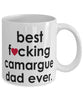 Funny Horse Mug B3st F-cking Camargue Dad Ever Coffee Cup White