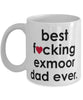 Funny Horse Mug B3st F-cking Exmoor Dad Ever Coffee Cup White