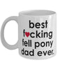 Funny Horse Mug B3st F-cking Fell Pony Dad Ever Coffee Cup White