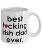 Funny Horse Mug B3st F-cking Irish Dad Ever Coffee Cup White