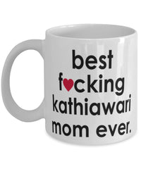 Funny Horse Mug B3st F-cking Kathiawari Mom Ever Coffee Cup White