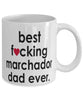 Funny Horse Mug B3st F-cking Marchador Dad Ever Coffee Cup White