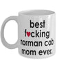 Funny Horse Mug B3st F-cking Norman Cob Mom Ever Coffee Cup White