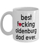 Funny Horse Mug B3st F-cking Oldenburg Dad Ever Coffee Cup White