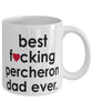 Funny Horse Mug B3st F-cking Percheron Dad Ever Coffee Cup White