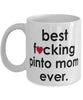 Funny Horse Mug B3st F-cking Pinto Mom Ever Coffee Cup White