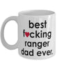 Funny Horse Mug B3st F-cking Ranger Dad Ever Coffee Cup White