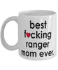 Funny Horse Mug B3st F-cking Ranger Mom Ever Coffee Cup White