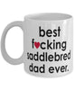 Funny Horse Mug B3st F-cking Saddlebred Dad Ever Coffee Cup White