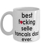 Funny Horse Mug B3st F-cking Selle Francais Dad Ever Coffee Cup White