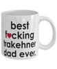 Funny Horse Mug B3st F-cking Trakehner Dad Ever Coffee Cup White