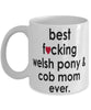 Funny Horse Mug B3st F-cking Welsh Pony and Cob Mom Ever Coffee Cup White