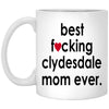 Funny Horse Mug Best F-cking Clydesdale Mom Ever Coffee Cup 11oz White XP8434