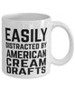 Funny Horse Mug Easily Distracted By American Cream Drafts Coffee Mug 11oz White