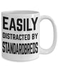 Funny Horse Mug Easily Distracted By Standardbreds Coffee Mug 11oz 15oz White