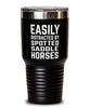 Funny Horse Tumbler Easily Distracted By Spotted Saddle Horses Tumbler 30oz Stainless Steel
