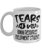 Funny Human Resources Development Professor Teacher Mug Tears Of My Human Resources Development Students Coffee Cup White