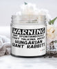 Funny Hungarian Giant Rabbit Candle Warning May Spontaneously Start Talking About Hungarian Giant Rabbits 9oz Vanilla Scented Candles Soy Wax