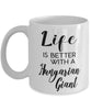 Funny Hungarian Giant Rabbit Mug Life Is Better With A Hungarian Giant Coffee Cup 11oz 15oz White