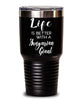 Funny Hungarian Giant Rabbit Tumbler Life Is Better With A Hungarian Giant 30oz Stainless Steel Black