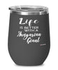 Funny Hungarian Giant Rabbit Wine Glass Life Is Better With A Hungarian Giant 12oz Stainless Steel Black
